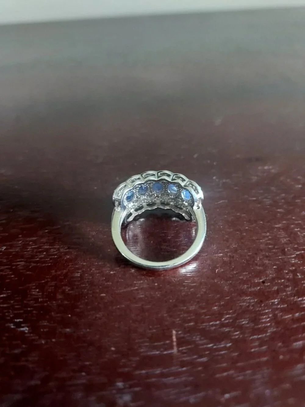 Jtv Tanzanite and zircon ring sz 8